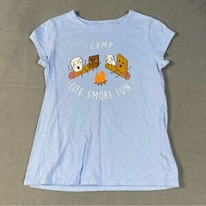 Gap Kids Blue Graphic T-Shirt, short sleeves, size XXL